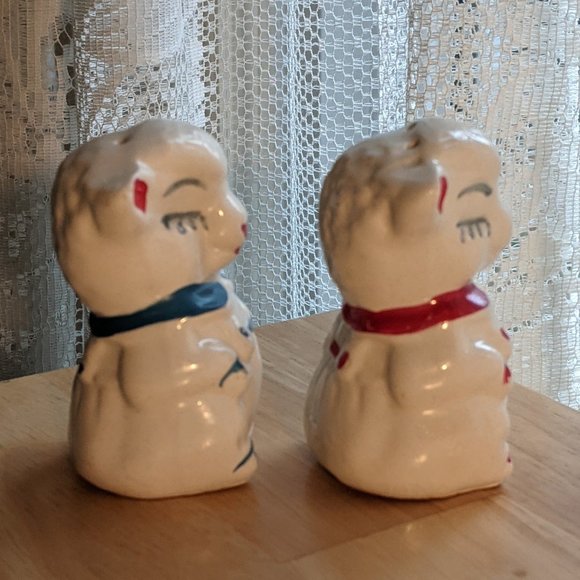 Vintage Collectible Anthropomorphic Lamb Salt & Pepper Shakers - Picture 2 of 8
